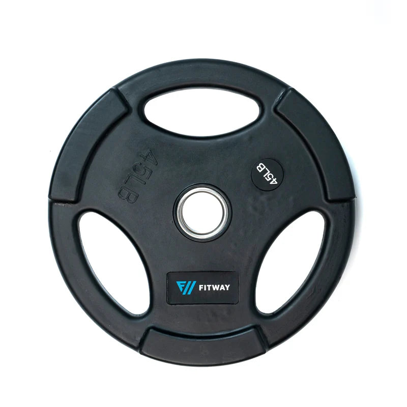 Fitway 300LB Olympic Set with Plate Tree