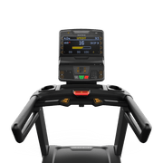 Matrix Fitness Endurance Treadmill with Premium LED Console view of console | Fitness Experience