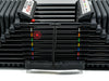 Powerblock Pro100 EXP Stage 3 shown at max weight with stages 2, 3 and 4 expansion kits | Fitness Experience