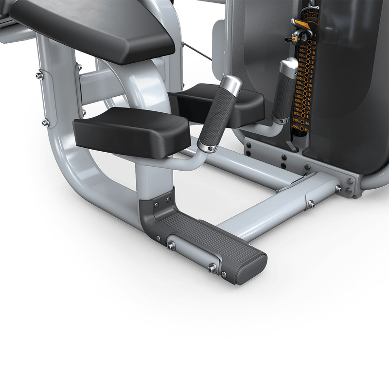 Matrix Fitness Ultra Prone Leg Curl elbow pad view | Fitness Experience