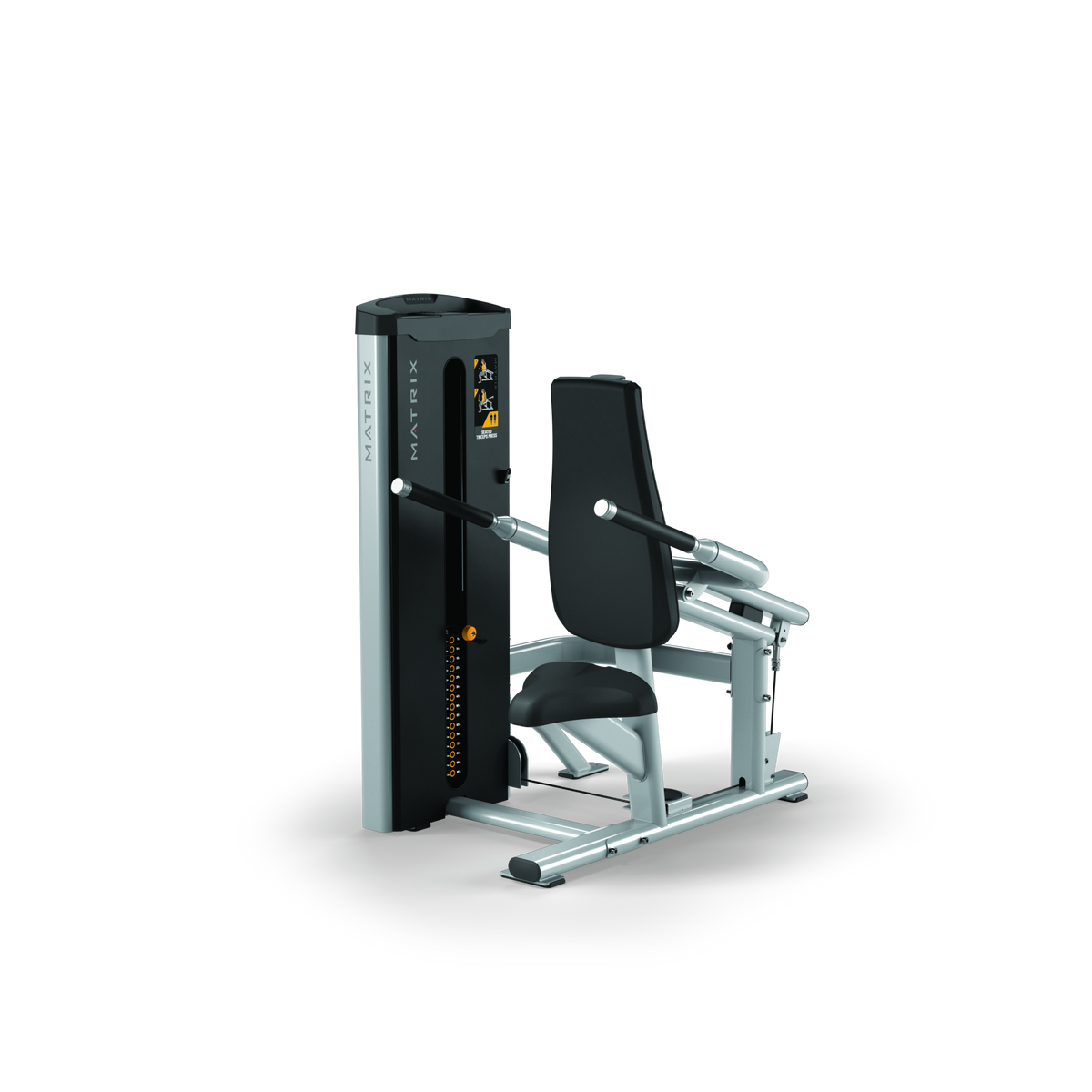 Matrix Fitness Go Series Seated Triceps Press front view | Fitness Experience