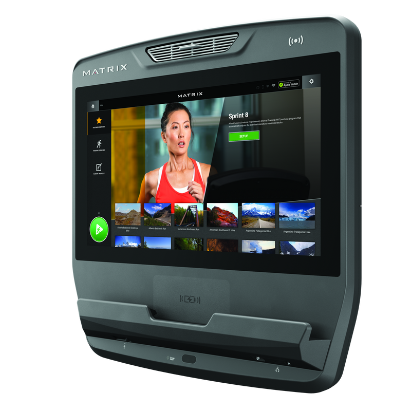Matrix Fitness Touch XL Console side view | Fitness Experience