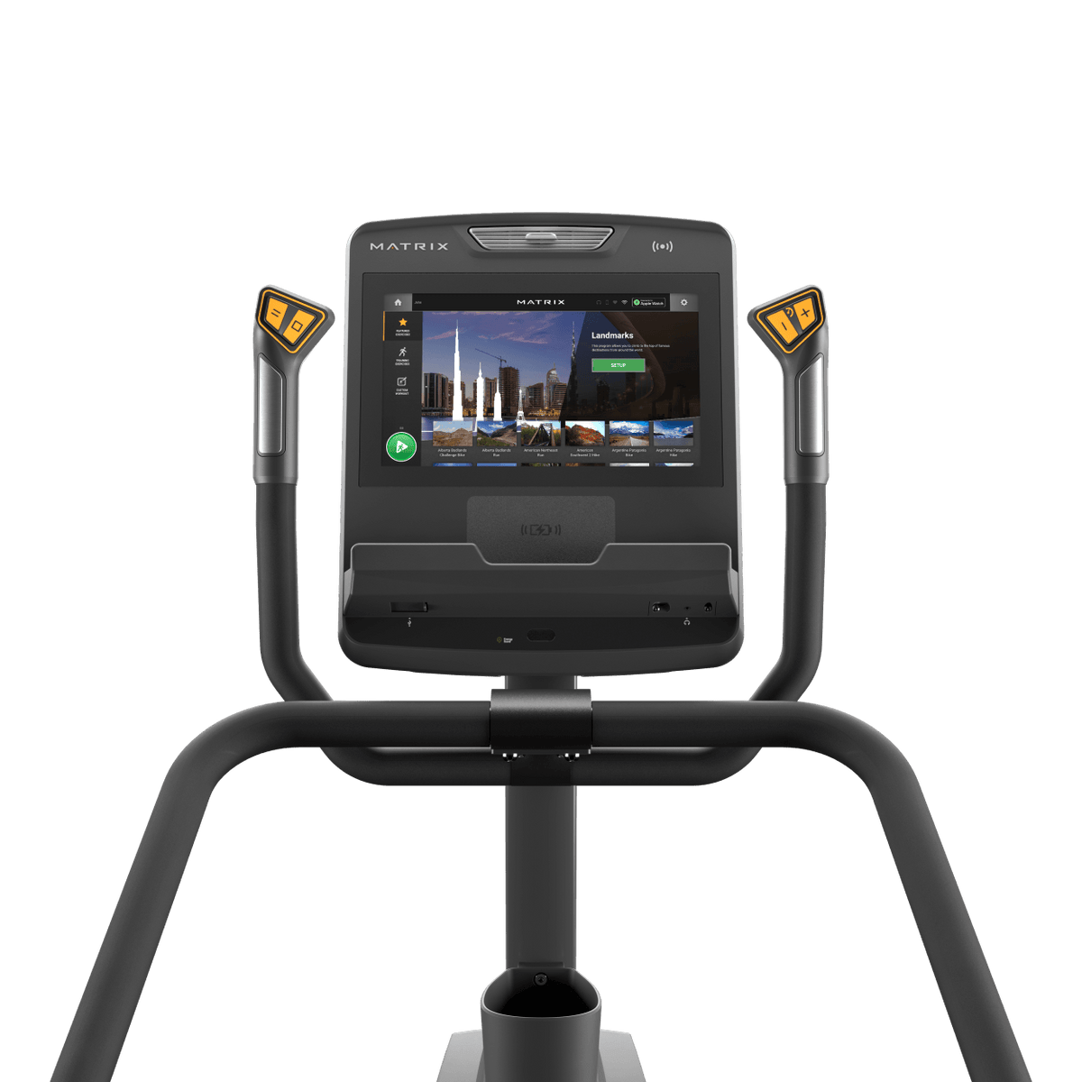 Matrix Fitness Endurance Stepper with Touch Console console view | Fitness Experience
