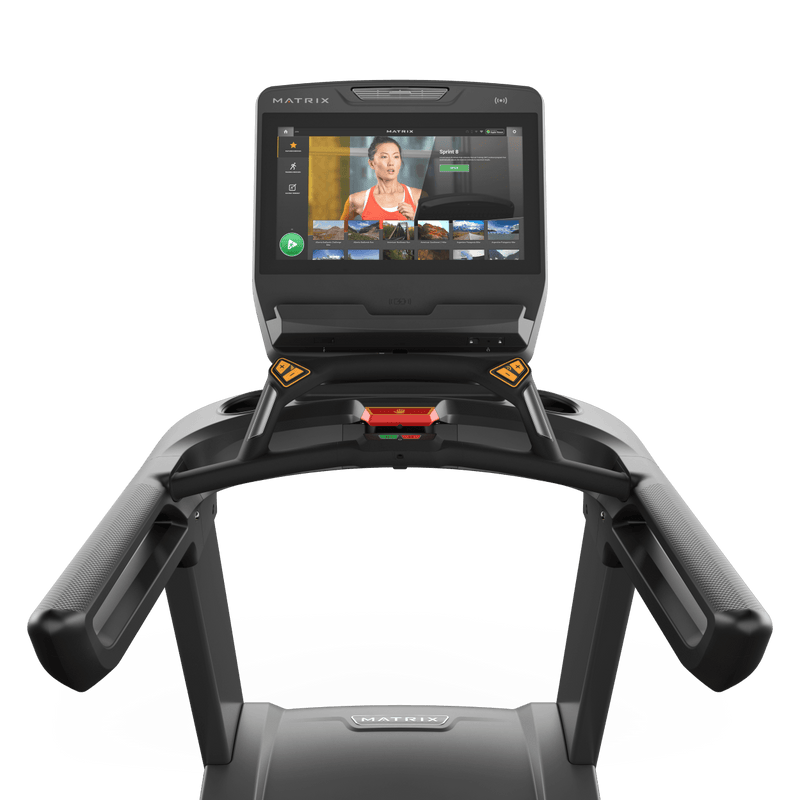 Matrix Fitness Performance Plus Treadmill with Touch XL Console view of console | Fitness Experience