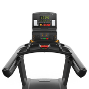 Matrix Fitness Performance Plus Treadmill with Group Training LED Console view of console | Fitness Experience