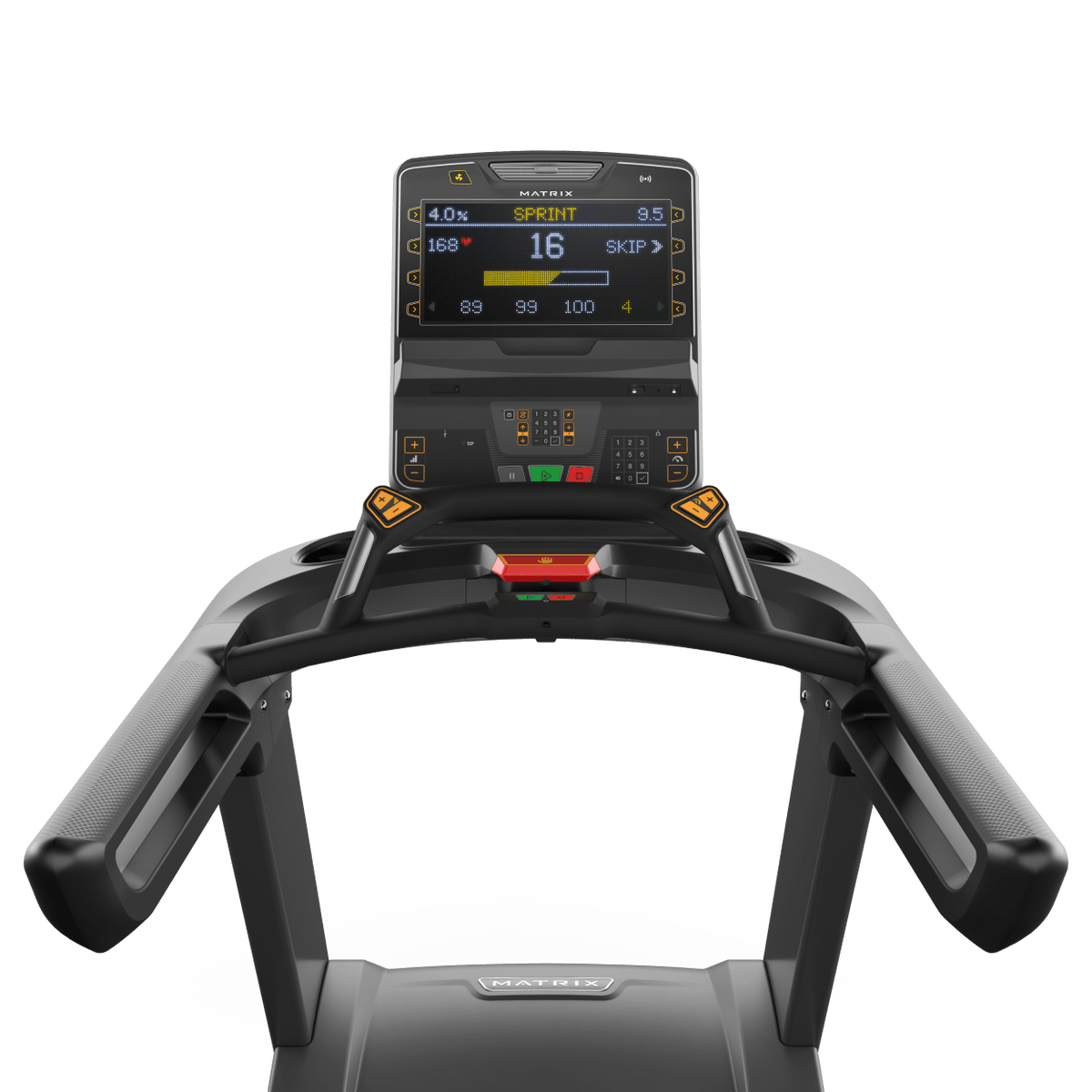 Matrix Performance Treadmill with Premium LED Console view of console | Fitness Experience