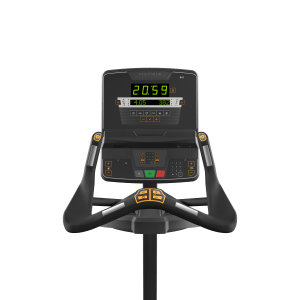 Matrix Fitness Performance Upright with LED Console view of console | Fitness Experience