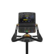 Matrix Fitness Performance Upright with Premium LED Console view of console | Fitness Experience