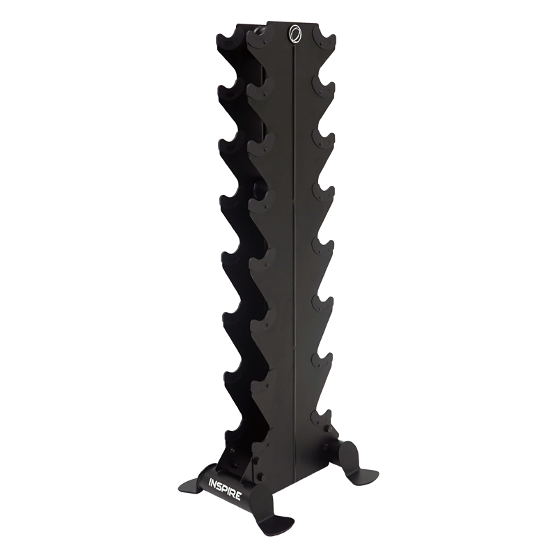 Inspire Fitness Vertical Dumbbell Rack full view | Fitness Experience