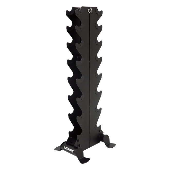 Inspire Fitness Vertical Dumbbell Rack full view | Fitness Experience