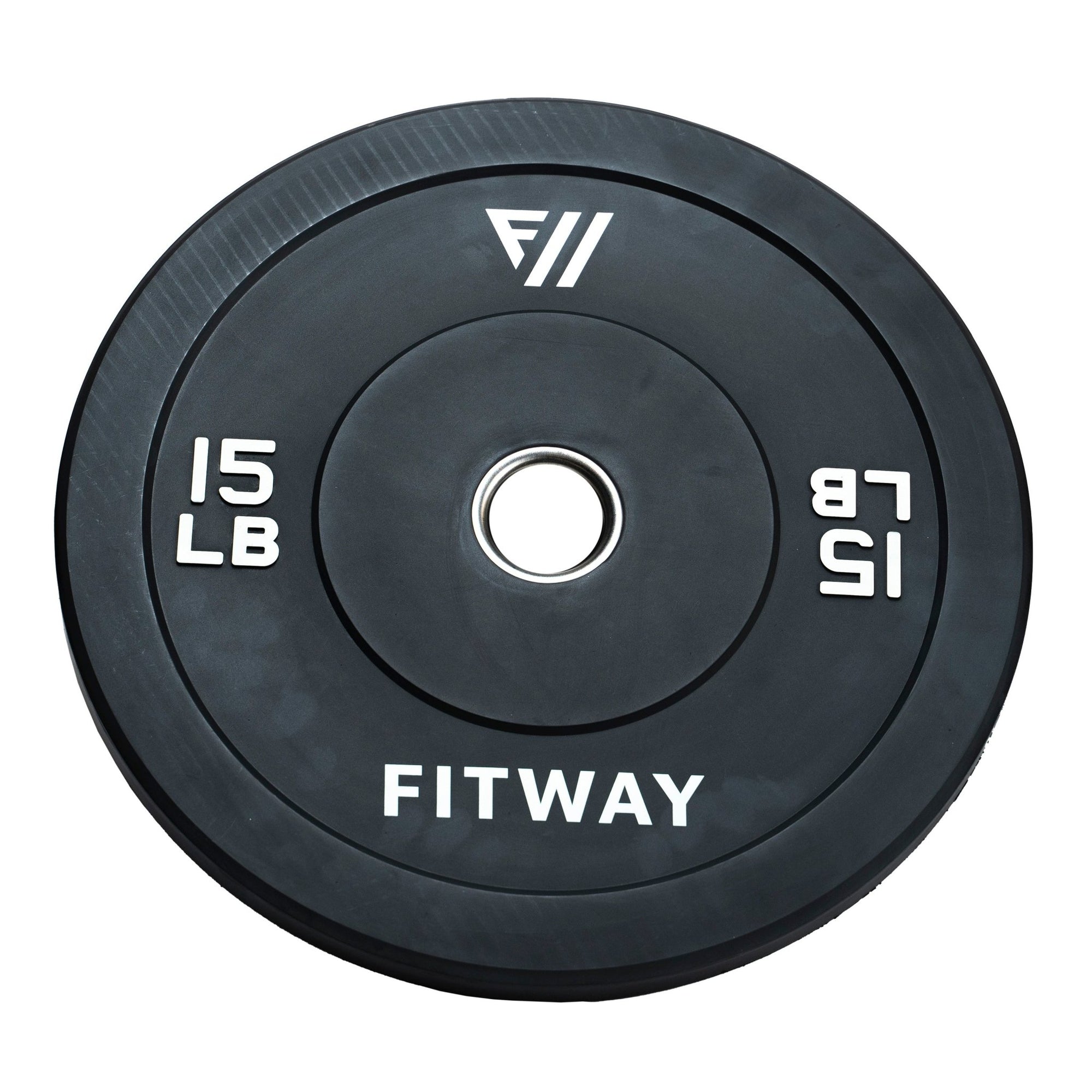 FitWay Equip. 15lb Olympic Rubber Bumper Plate | Fitness Experience