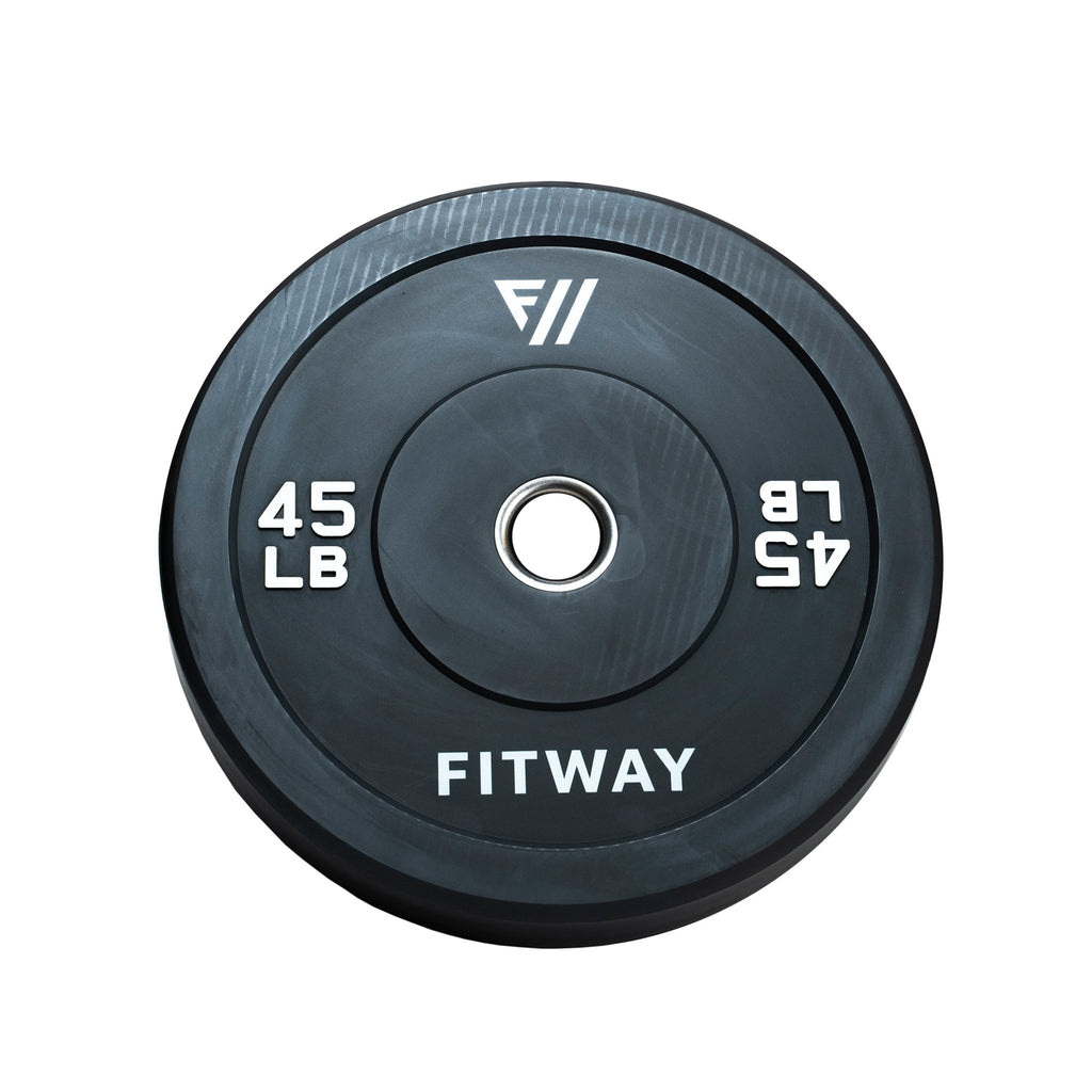 Fitway 45lb Olympic Rubber Bumper Plate Fitness Experience