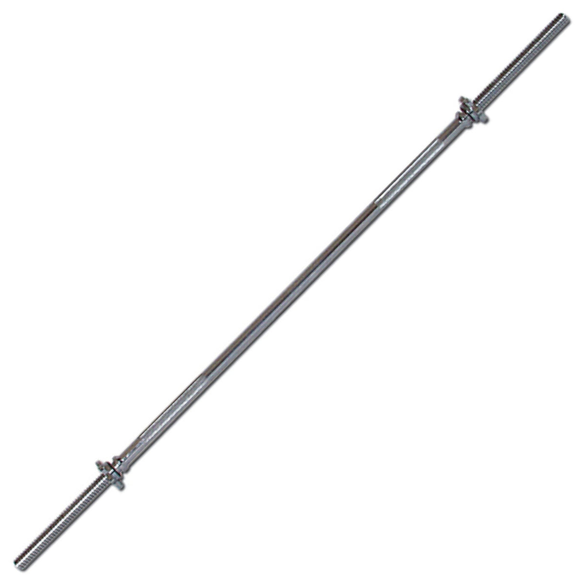 York Barbell 5 FT Spinlock Solid Steel Bar with Collars - Fitness Experience