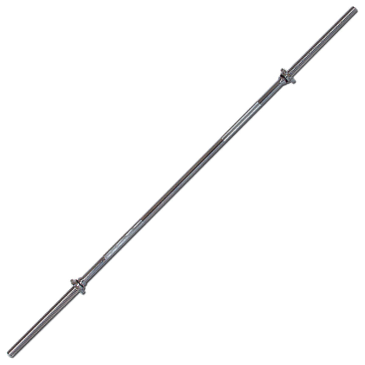 York Barbell 6 FT Spinlock Solid Steel Bar with Collars - Fitness Experience
