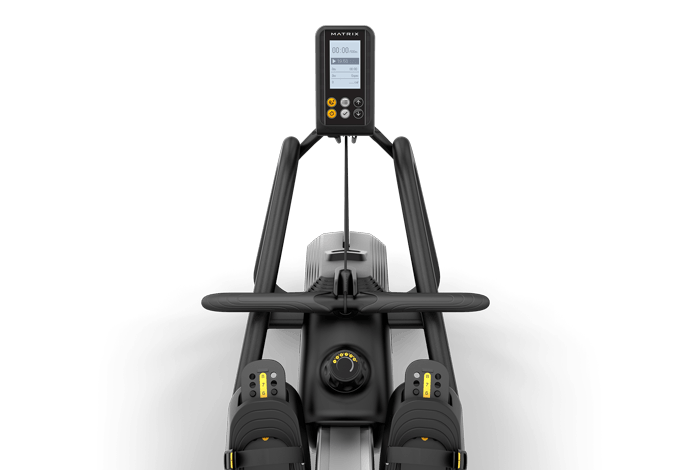 Matrix Fitness Rower with Magnetic Resistance console view | Fitness Experience
