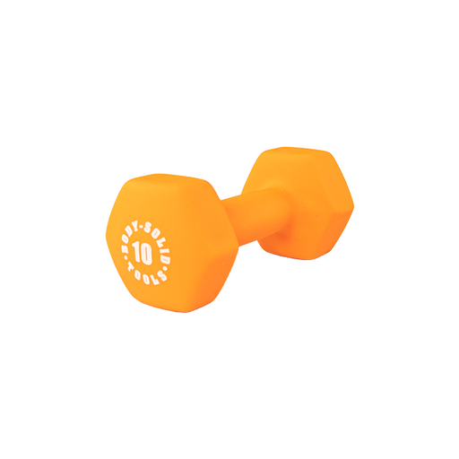 Bodysolid Orange 10lb Neoprene Dumbbell  | Fitness Experience