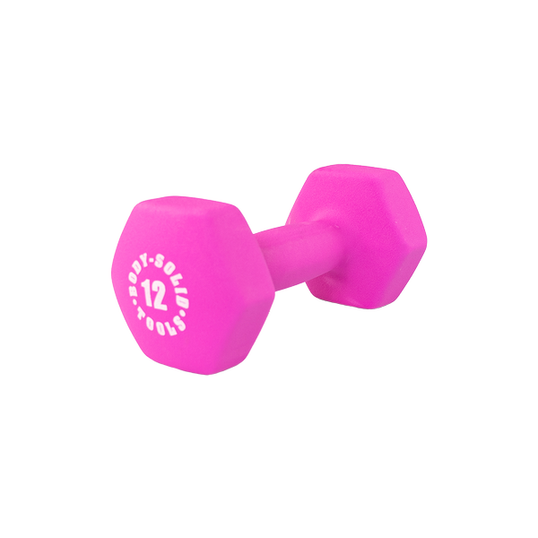 BodySolid 12lb Neoprene Dumbbell