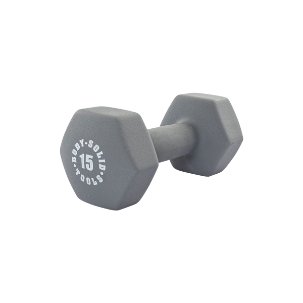 BodySolid 15lb Neoprene Dumbell