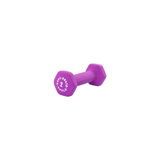 Bodysolid Light Purple 2lb Neoprene Dumbbell | Fitness Experience