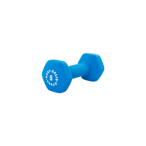 Bodysolid Blue 5lb Neoprene Dumbbell | Fitness Experience