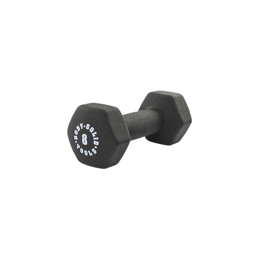 Bodysolid Black 8lb Neoprene Dumbbell | Fitness Experience