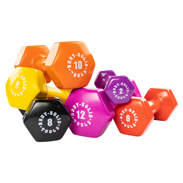 Bodysolid Pink 1lb Vinyl Dumbbell | Fitness Experience