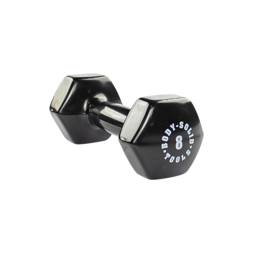 Bodysolid Black 8lb Vinyl Dumbbell | Fitness Experience