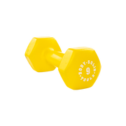 Bodysolid Yellow 9lb Vinyl Dumbbell | Fitness Experience