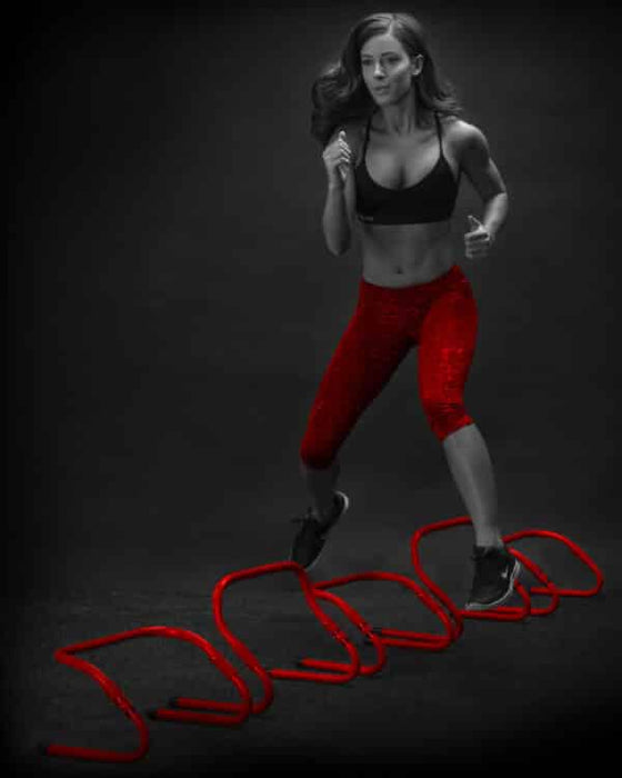 360 Conditioning CFX 2 in 1 Quick Hurdles- 5 Pack in use | Fitness Experience