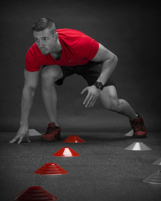 360 Conditioning CFX Saucer Cone Set of 20 in use | Fitness Experience