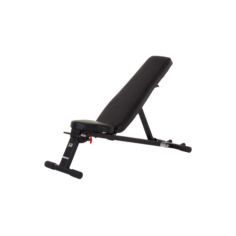 Inspire Fitness Folding Adjustable Bench front view | Fitness Experience