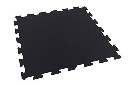 Rymar Flooring Armour Rubber Tiles - Black - Fitness Experience