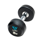 FitWay Equip. Commercial Rubber Dumbbell Set, 5lb - 50lb - Fitness Experience
