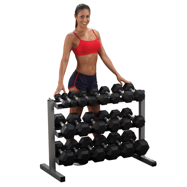 BodySolid GDR363 40" 3 Tier Dumbbell Rack - Fitness Experience