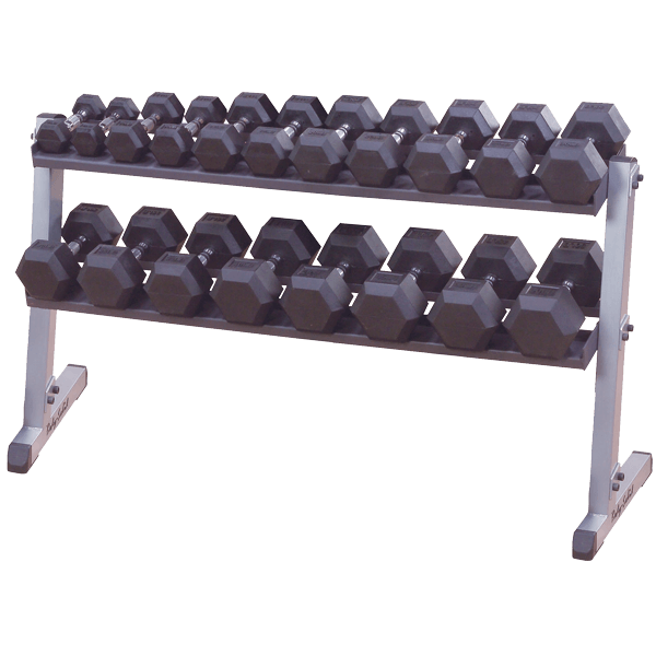 BodySolid GDR60 60&quot; 2 Tier Dumbbell Rack - Fitness Experience