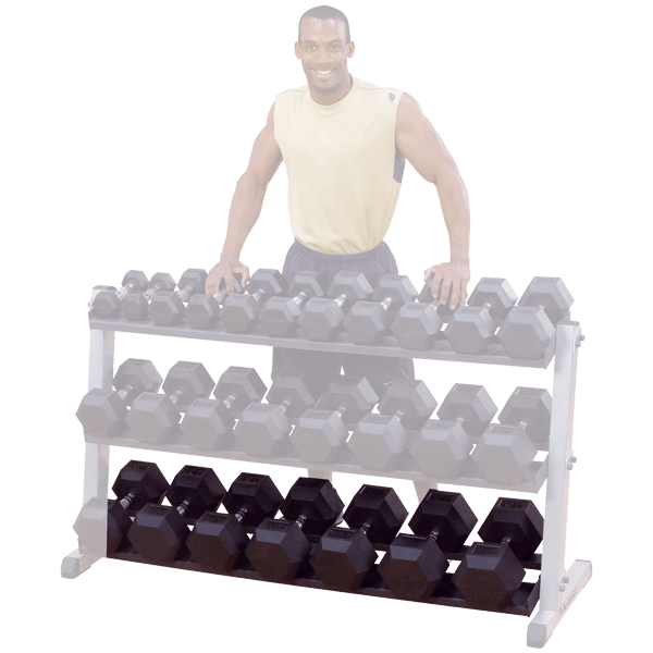 BodySolid GDRT6 3rd Tier (for GDR60) Dumbbell Rack - Fitness Experience