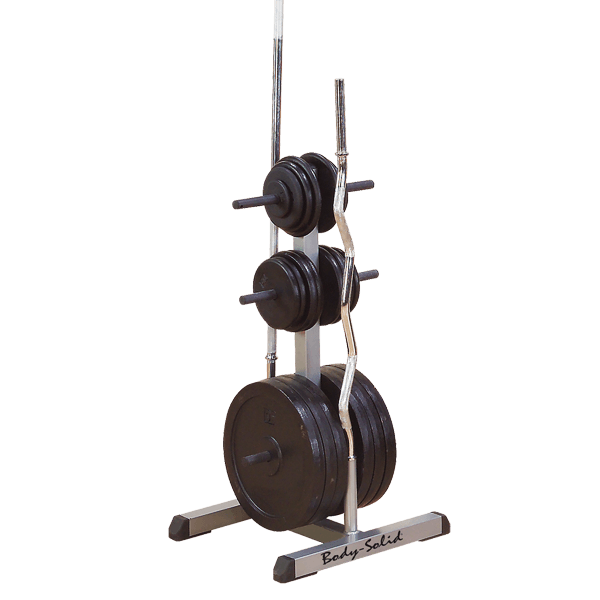 BodySolid GSWT Standard Plate Tree and Bar Holder - Fitness Experience