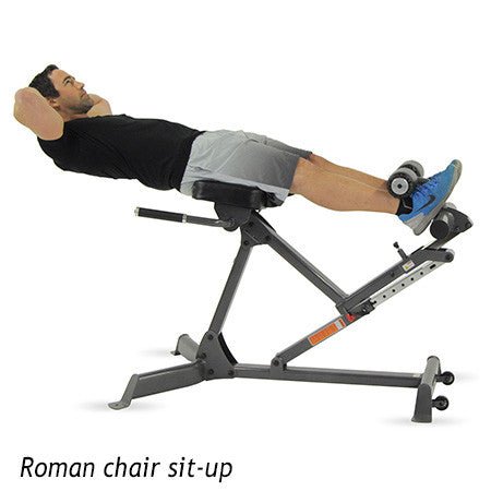 Inspire Fitness 45/90 Hyperextension Bench view in use | Fitness Experience