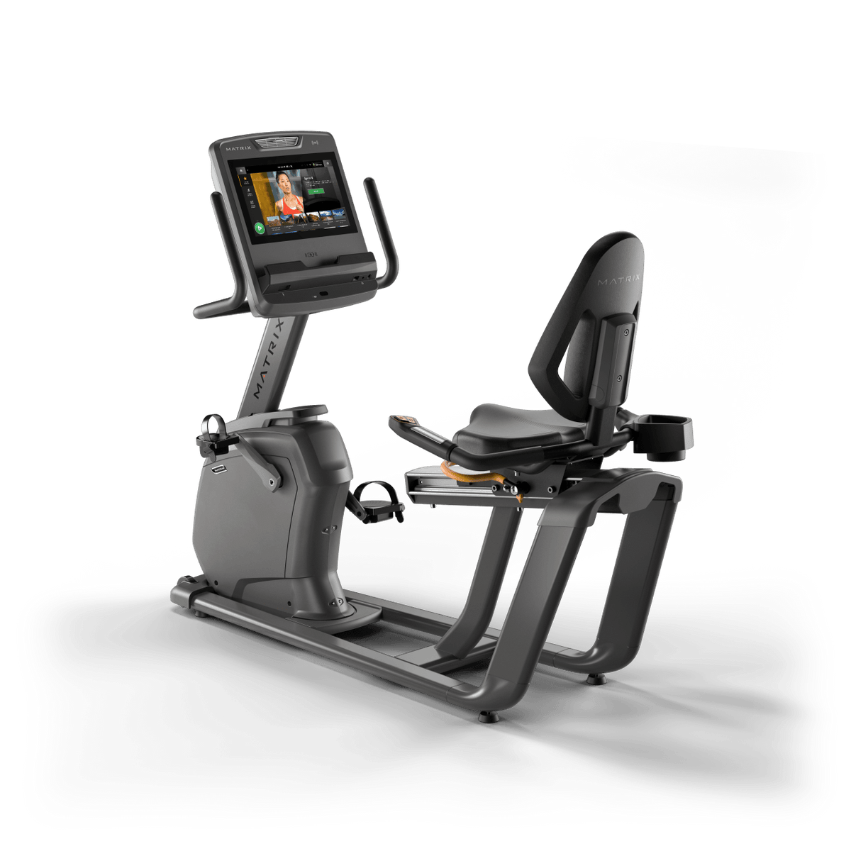 Matrix Fitness Lifestyle Recumbent Cycle with Touch Console rear view | Fitness Experience