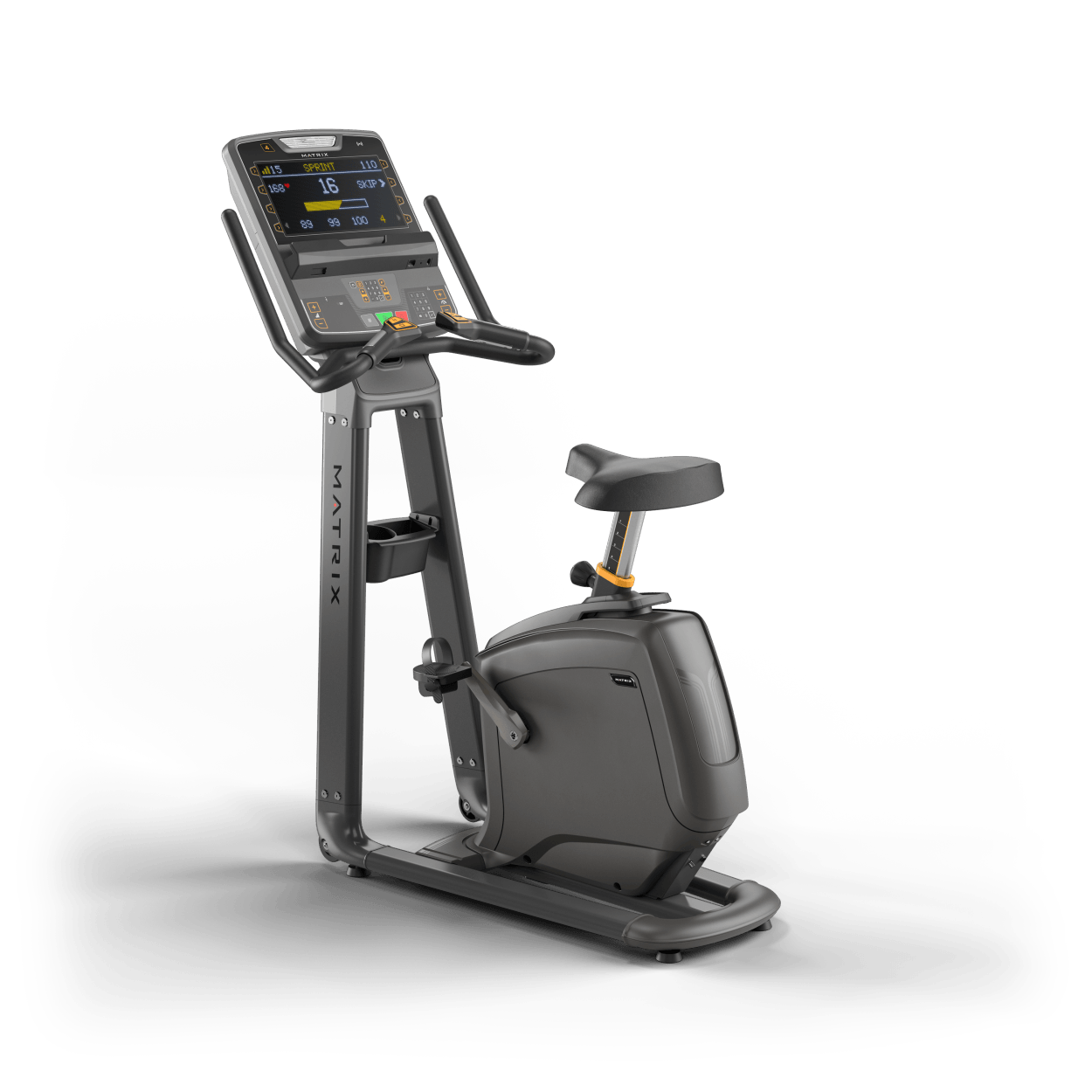 Matrix Fitness Lifestyle Upright Cycle with Premium LED Console full view | Fitness Experience