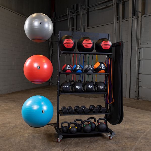 BodySolid Multi-Accessory Storage Tower - Fitness Experience