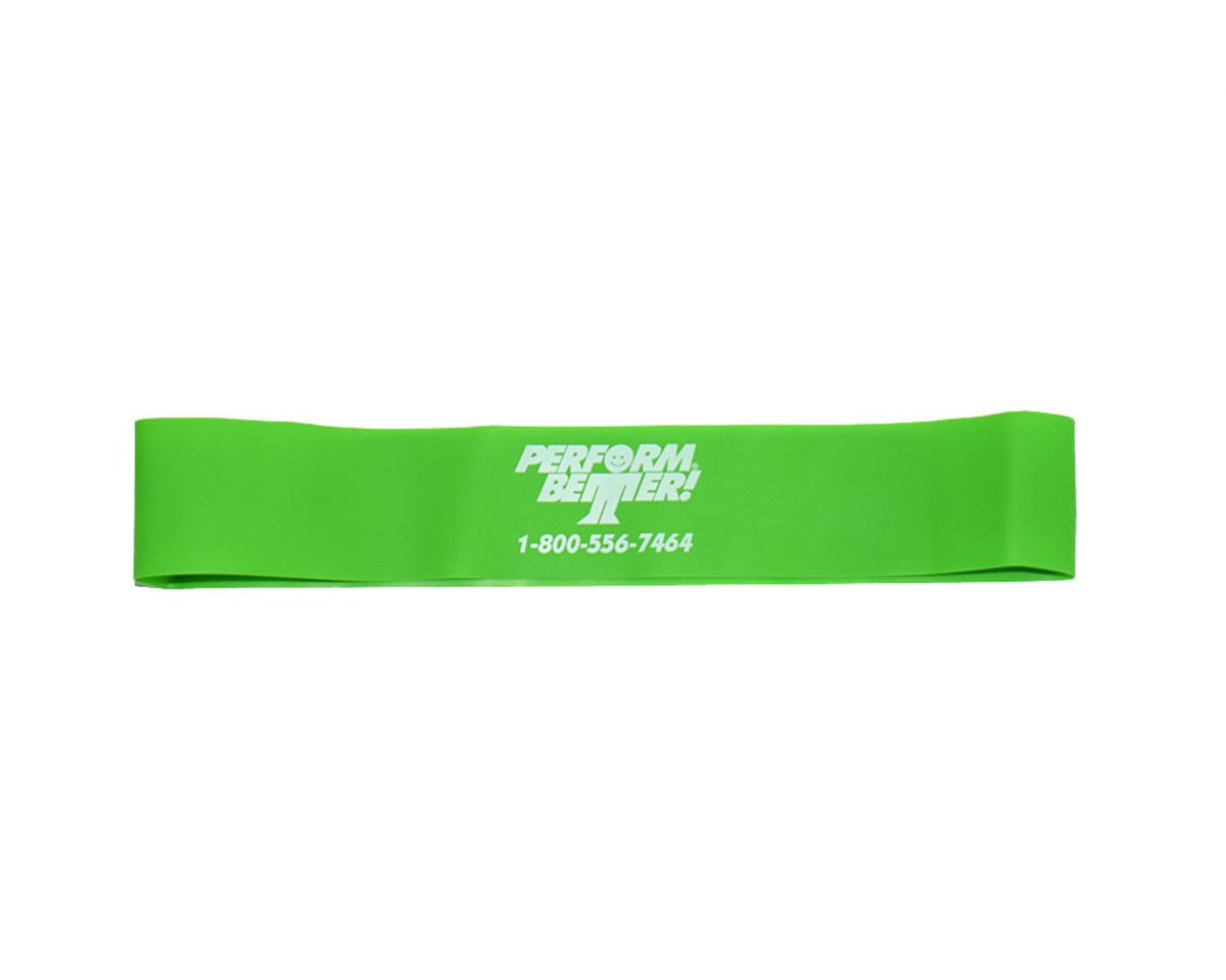 National Fitness Products Perform Better Mini Bands - 12" Green Mini Band - Fitness Experience
