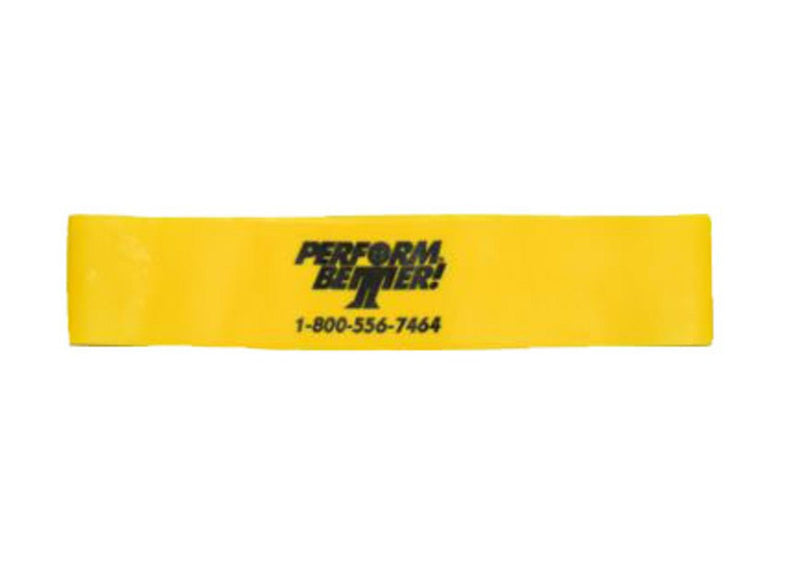 National Fitness Products Perform Better Mini Bands - 12" Yellow Mini Band - Fitness Experience