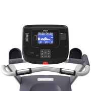 View of the console on the Precor TRM211 treadmill from Fitness Experience. Simple console for Canadian home gyms.