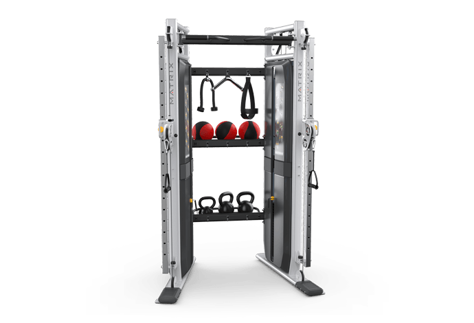 Matrix Fitness Versa Functional Trainer with 30" Storage Kit side view | Fitness Experience